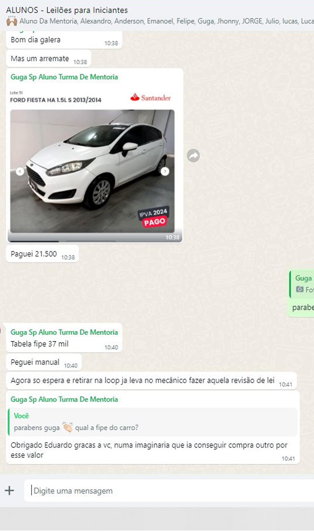 depoimento guga fiesta vale 39 pagou 21